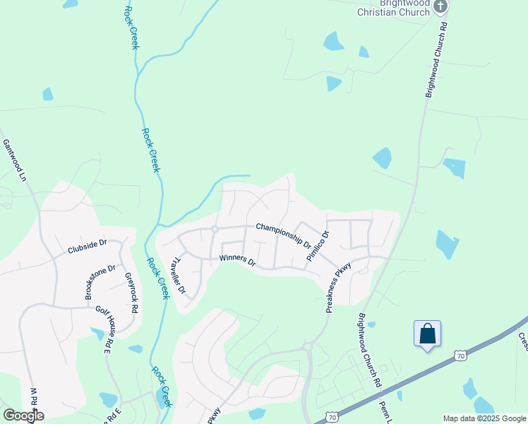 map of restaurants, bars, coffee shops, grocery stores, and more near 6806 Olivia Way in Whitsett