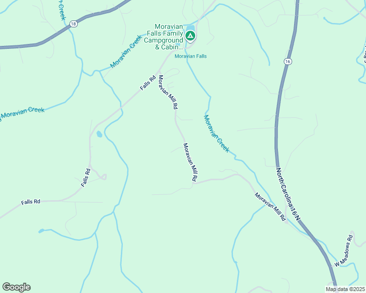 map of restaurants, bars, coffee shops, grocery stores, and more near 622 Moravian Mill Road in Moravian Falls