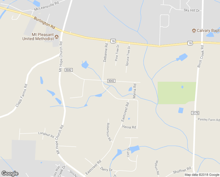 map of restaurants, bars, coffee shops, grocery stores, and more near 209 Debanne Road in McLeansville
