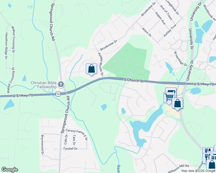 map of restaurants, bars, coffee shops, grocery stores, and more near 196 Balmoral Court in Burlington