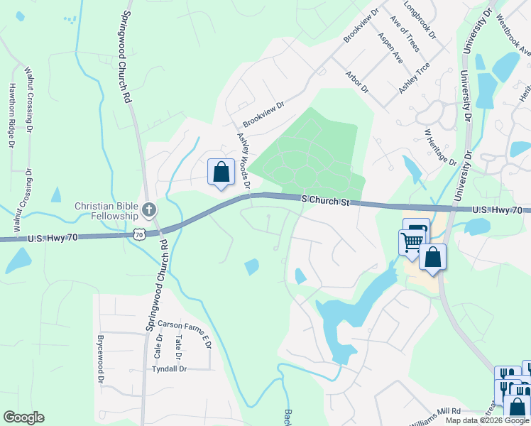map of restaurants, bars, coffee shops, grocery stores, and more near 196 Balmoral Court in Burlington