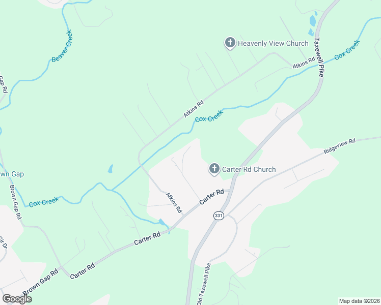 map of restaurants, bars, coffee shops, grocery stores, and more near 6519 Archer Road in Knoxville