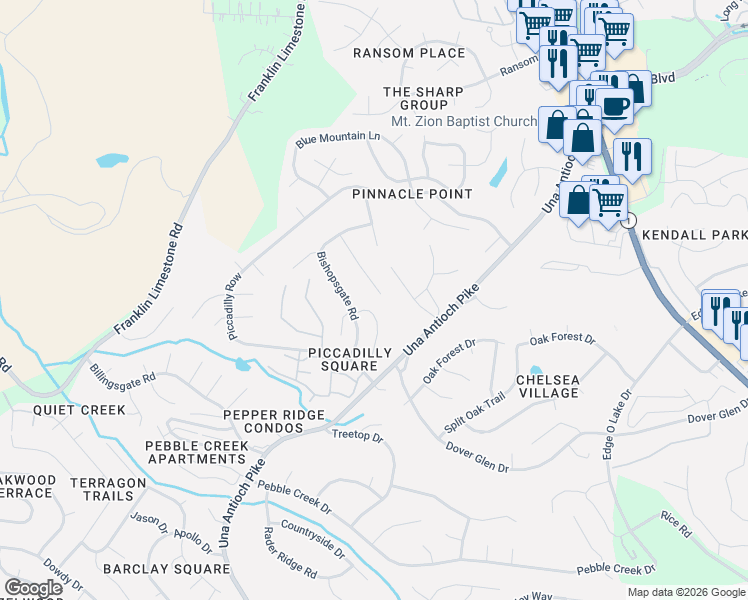 map of restaurants, bars, coffee shops, grocery stores, and more near 939 Strand Fleet Drive in Nashville