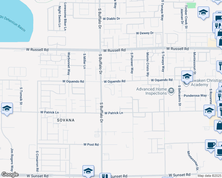 map of restaurants, bars, coffee shops, grocery stores, and more near 7763 Harthill Park Avenue in Las Vegas
