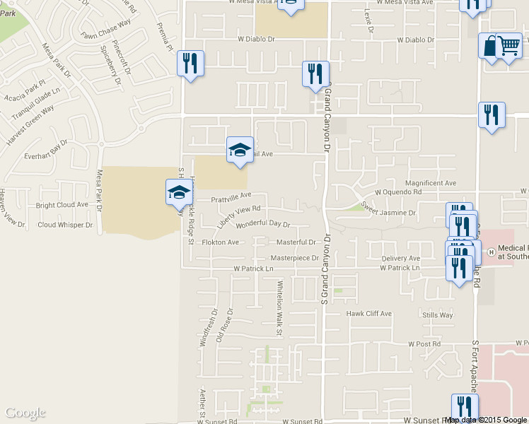 map of restaurants, bars, coffee shops, grocery stores, and more near 9985 Prattville Avenue in Las Vegas