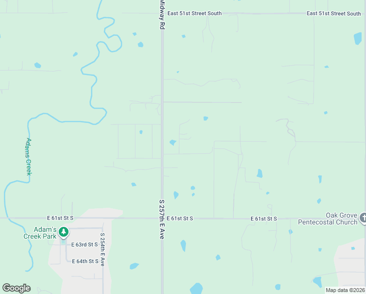map of restaurants, bars, coffee shops, grocery stores, and more near 25929 East 58th Street in Broken Arrow