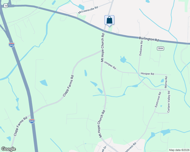 map of restaurants, bars, coffee shops, grocery stores, and more near 1310 Mount Hope Chu Road in McLeansville