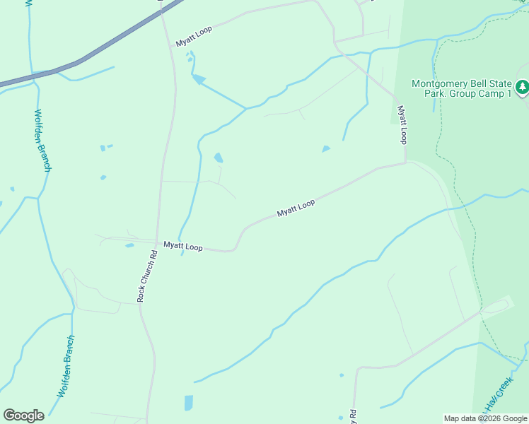map of restaurants, bars, coffee shops, grocery stores, and more near 1430 Myatt Loop Rd in Burns
