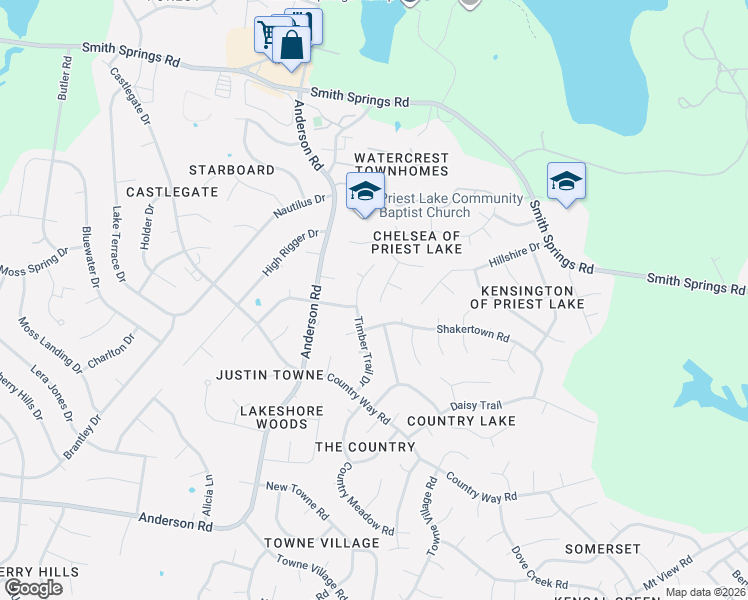 map of restaurants, bars, coffee shops, grocery stores, and more near 2916 Sheana Way in Nashville