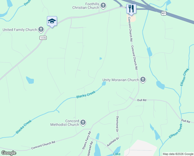 map of restaurants, bars, coffee shops, grocery stores, and more near 529 Doub Road in Lewisville