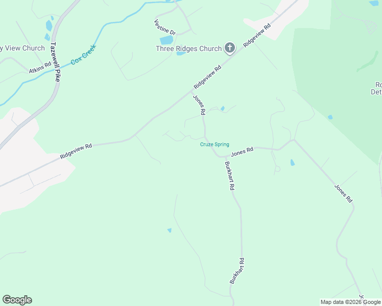 map of restaurants, bars, coffee shops, grocery stores, and more near 5711 Jones Road in Knoxville