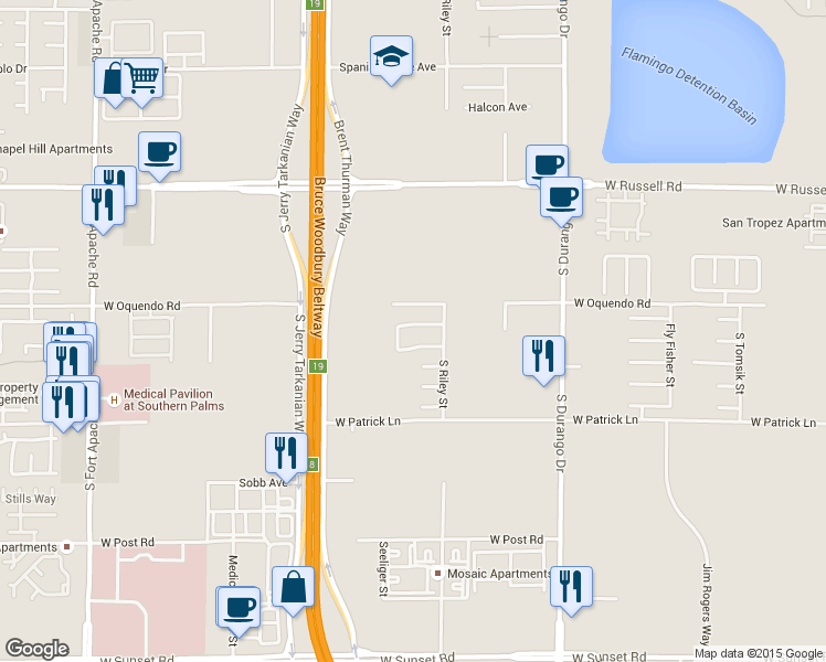 map of restaurants, bars, coffee shops, grocery stores, and more near 8868 Sacred Falls Avenue in Las Vegas