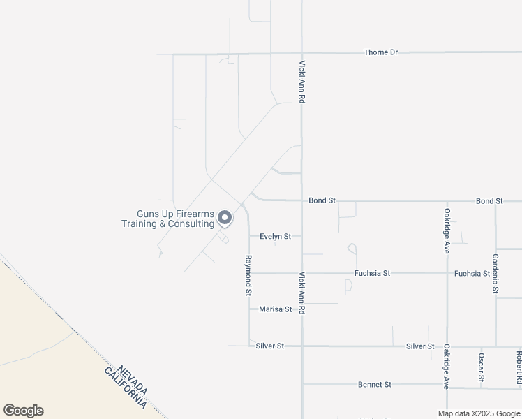 map of restaurants, bars, coffee shops, grocery stores, and more near 1861 Bond Street in Pahrump