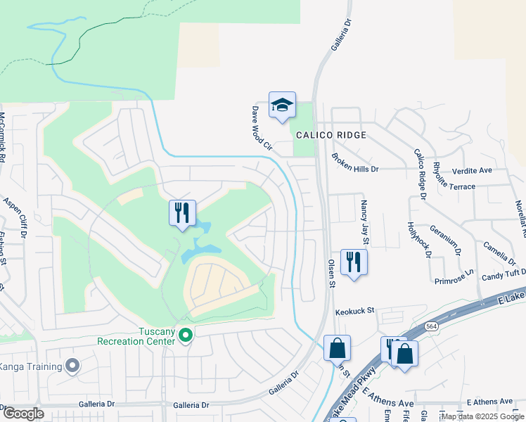 map of restaurants, bars, coffee shops, grocery stores, and more near 1069 Via Prato Lane in Henderson