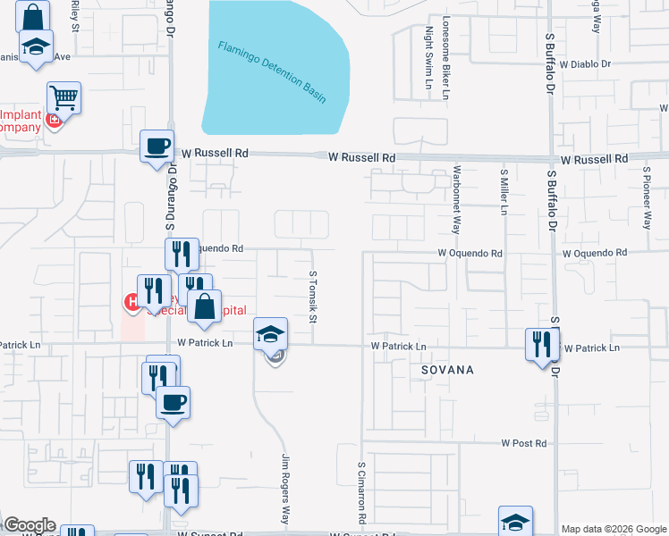 map of restaurants, bars, coffee shops, grocery stores, and more near 8312 Candlefish Court in Las Vegas