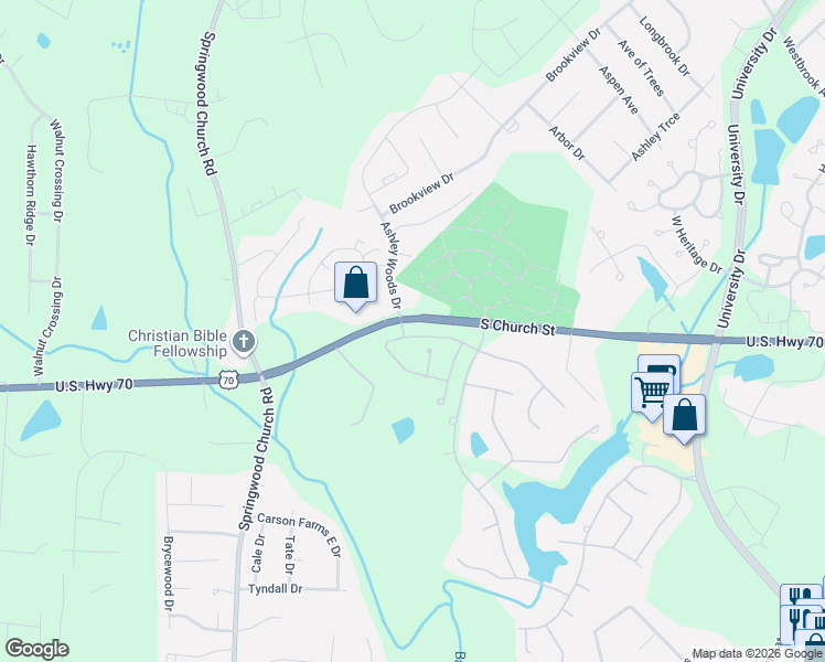 map of restaurants, bars, coffee shops, grocery stores, and more near 1169 Talisker Way in Burlington
