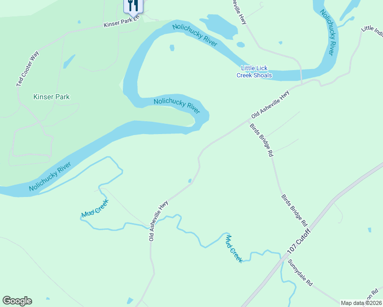 map of restaurants, bars, coffee shops, grocery stores, and more near 7230 Old Asheville Highway in Greeneville