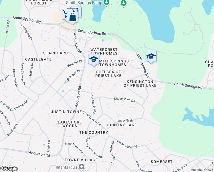 map of restaurants, bars, coffee shops, grocery stores, and more near 3613 Wells Court in Nashville