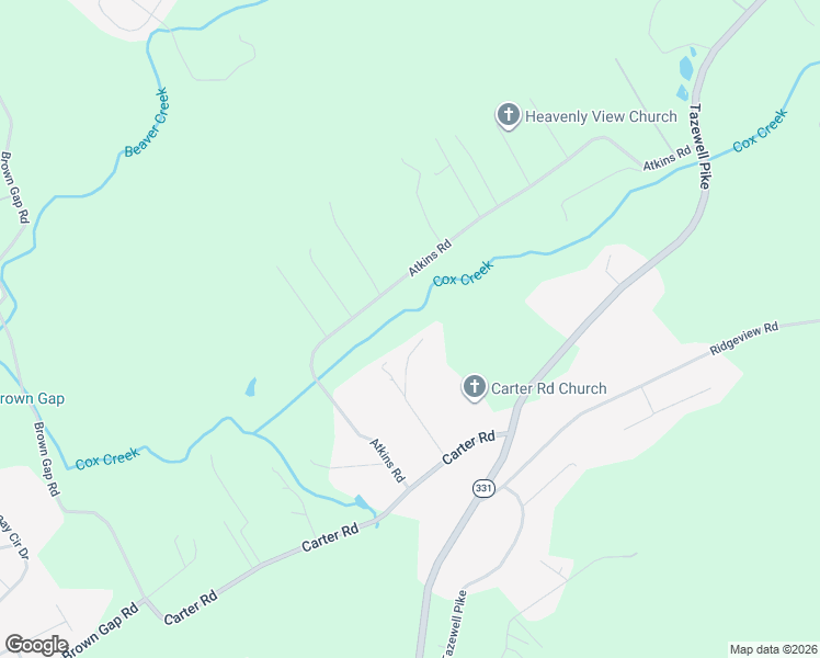 map of restaurants, bars, coffee shops, grocery stores, and more near 6519 Archer Road in Knoxville