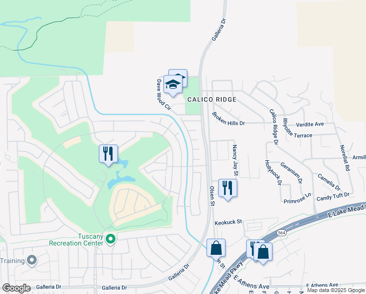 map of restaurants, bars, coffee shops, grocery stores, and more near 1056 Via Canale Drive in Henderson