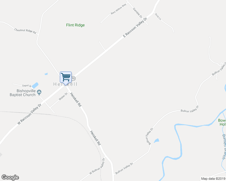 map of restaurants, bars, coffee shops, grocery stores, and more near 150 East Raccoon Valley Drive in Heiskell