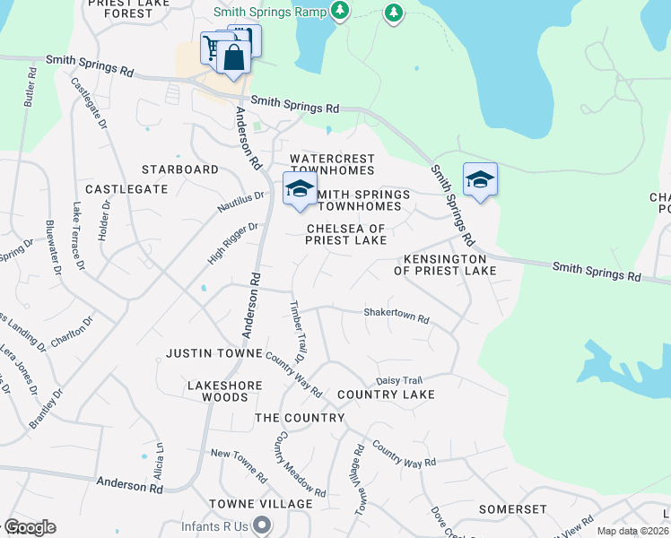 map of restaurants, bars, coffee shops, grocery stores, and more near 3613 Wells Court in Nashville