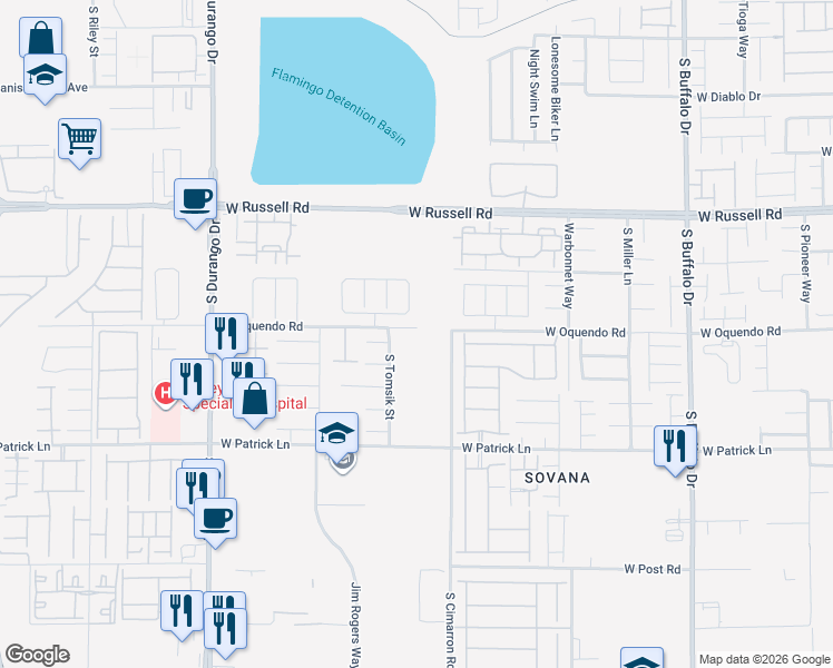 map of restaurants, bars, coffee shops, grocery stores, and more near 8312 Candlefish Court in Las Vegas