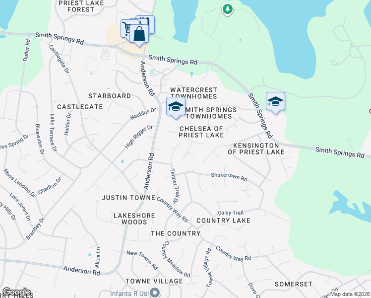 map of restaurants, bars, coffee shops, grocery stores, and more near 2916 Sheana Way in Nashville
