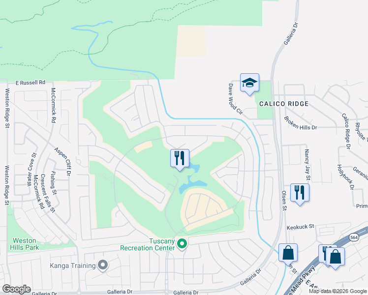 map of restaurants, bars, coffee shops, grocery stores, and more near 408 Via San Remo Circle in Henderson