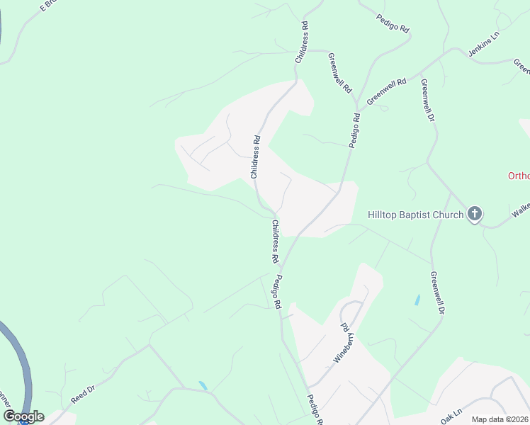 map of restaurants, bars, coffee shops, grocery stores, and more near 8431 Childress Road in Powell