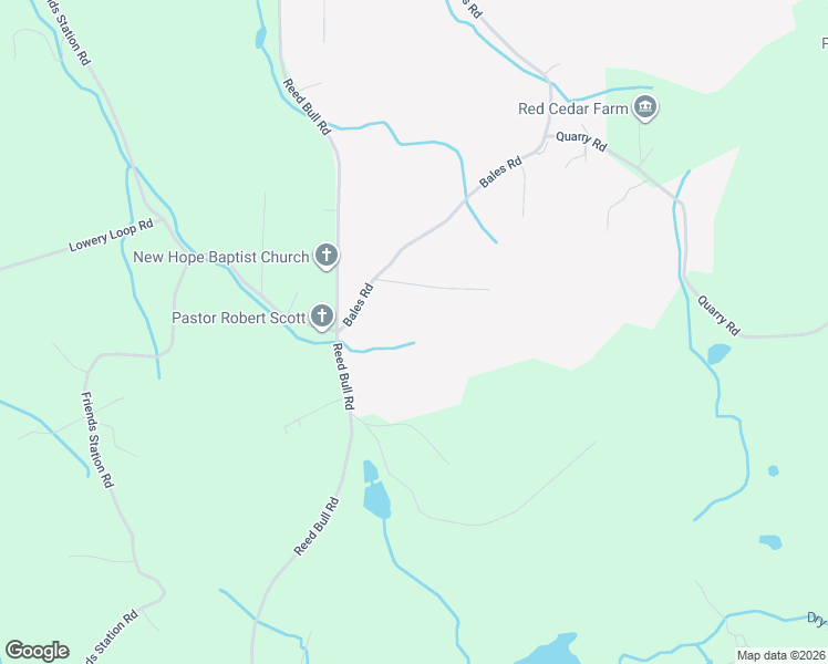 map of restaurants, bars, coffee shops, grocery stores, and more near 1827 Lowery Drive in New Market