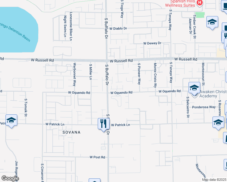 map of restaurants, bars, coffee shops, grocery stores, and more near 7763 Harthill Park Avenue in Las Vegas