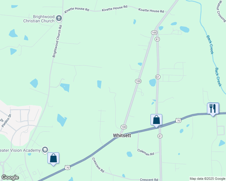 map of restaurants, bars, coffee shops, grocery stores, and more near in Whitsett