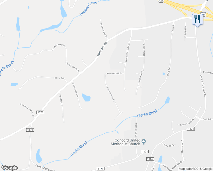 map of restaurants, bars, coffee shops, grocery stores, and more near 424 Harvest Pine Road in Lewisville