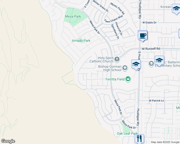 map of restaurants, bars, coffee shops, grocery stores, and more near 5841 Heavenly Midst Lane in Las Vegas