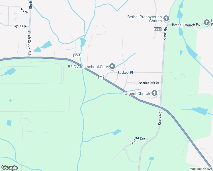 map of restaurants, bars, coffee shops, grocery stores, and more near 5810 Burlington Road in McLeansville