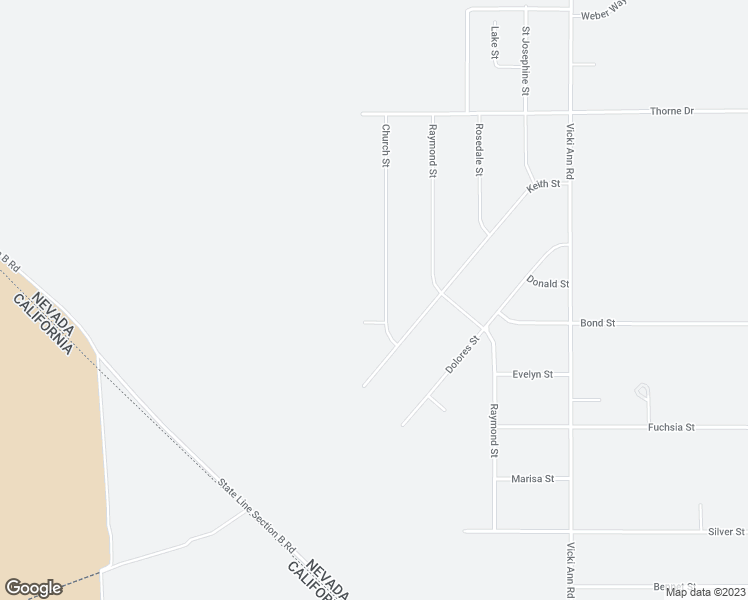 map of restaurants, bars, coffee shops, grocery stores, and more near 9450 Church Street in Pahrump