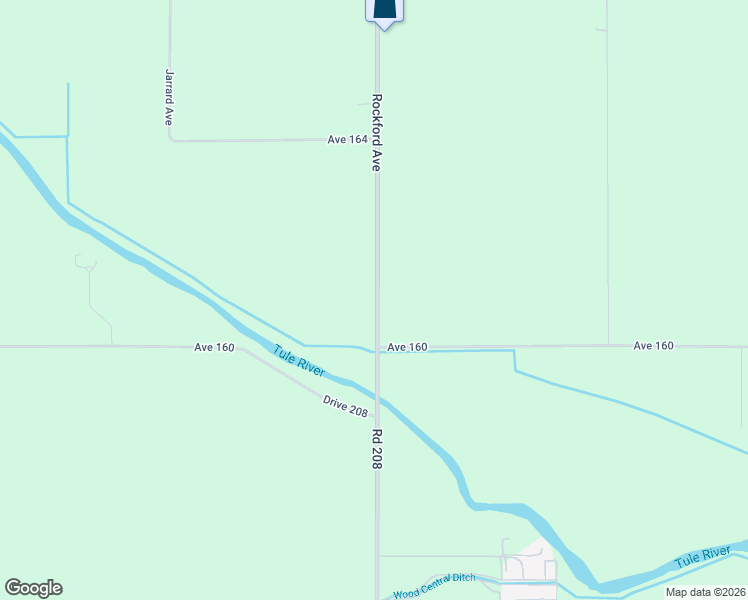 map of restaurants, bars, coffee shops, grocery stores, and more near 16087 Rockford Avenue in Porterville