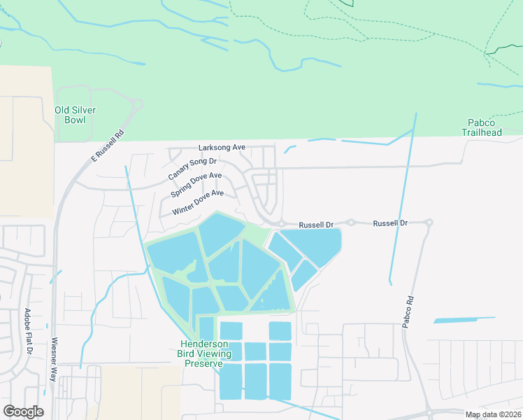 map of restaurants, bars, coffee shops, grocery stores, and more near 2400 Moser Drive in Henderson