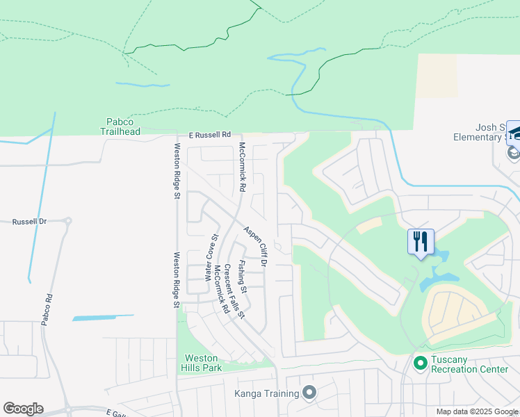 map of restaurants, bars, coffee shops, grocery stores, and more near 1121 Buckhorn Cove Street in Henderson