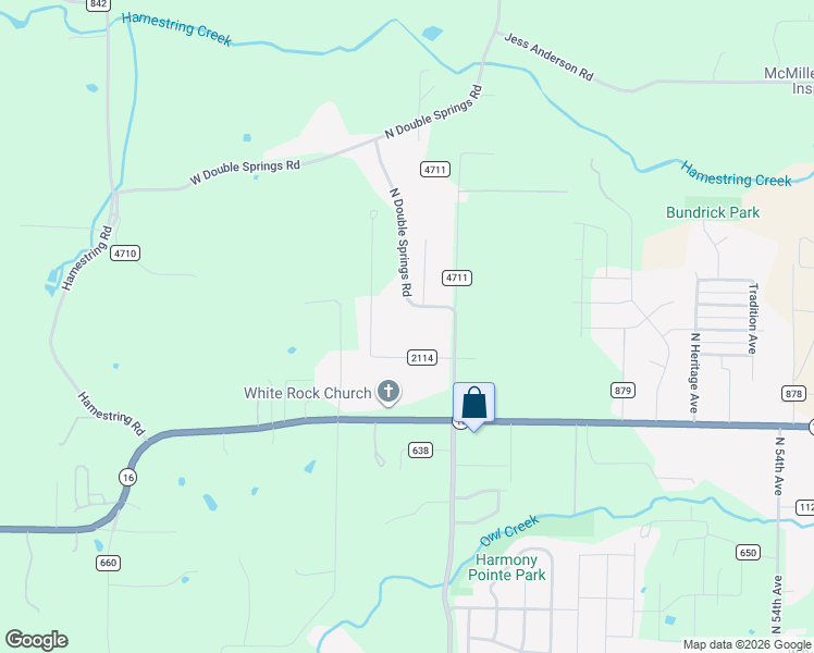 map of restaurants, bars, coffee shops, grocery stores, and more near 1394 North Jeanfay Lane in Fayetteville