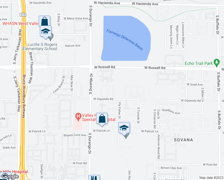 map of restaurants, bars, coffee shops, grocery stores, and more near 5831 Salmon Falls Street in Las Vegas