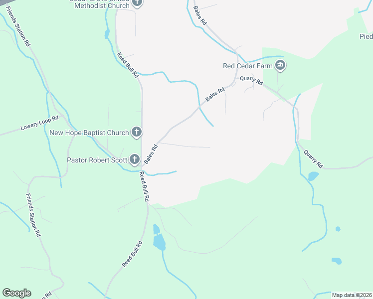 map of restaurants, bars, coffee shops, grocery stores, and more near 1827 Lowery Drive in New Market