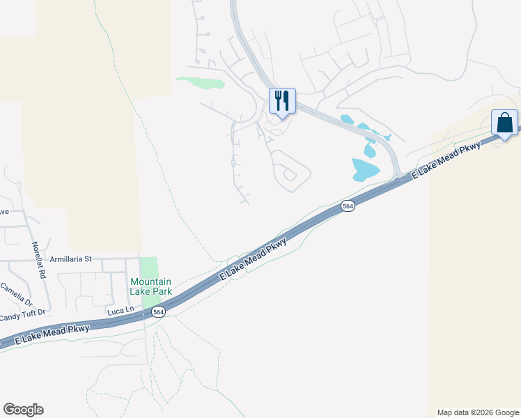 map of restaurants, bars, coffee shops, grocery stores, and more near 1150 Calcione Drive in Henderson