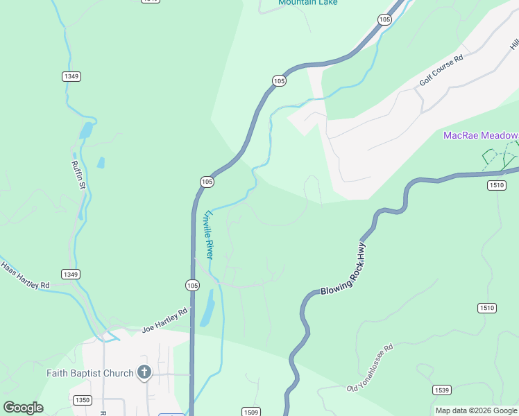 map of restaurants, bars, coffee shops, grocery stores, and more near 31-183 Royal Willie Lane in Linville