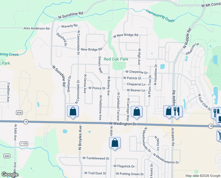 map of restaurants, bars, coffee shops, grocery stores, and more near 1389 North Boxley Avenue in Fayetteville