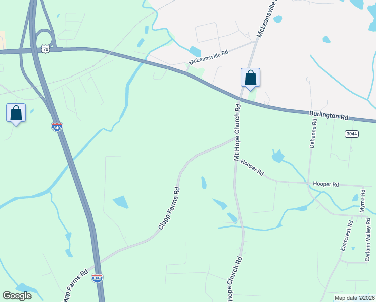 map of restaurants, bars, coffee shops, grocery stores, and more near 220 Clapp Farms Road in Greensboro
