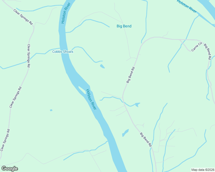 map of restaurants, bars, coffee shops, grocery stores, and more near 3560 Curtis Road in Strawberry Plains