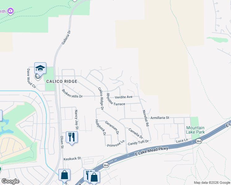 map of restaurants, bars, coffee shops, grocery stores, and more near 940 Pyrite Avenue in Henderson