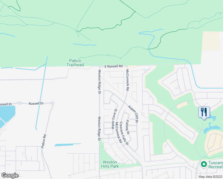 map of restaurants, bars, coffee shops, grocery stores, and more near 1168 Aspen Cliff Drive in Henderson